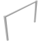Stationary access barriers | welded | with top bar | hot-dip galvanized | total width: 2000 mm